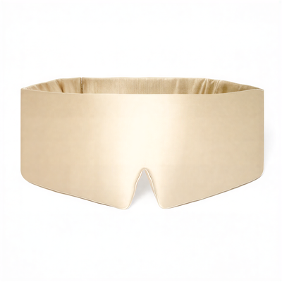 Premium Zijde Slaapmasker - Champagne