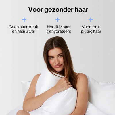 Premium Zijde Kussensloop - Pure White