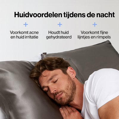 Premium Zijde Kussensloop - Parelgrijs