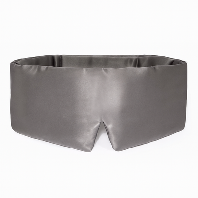 Premium Zijde Slaapmasker - Parelgrijs