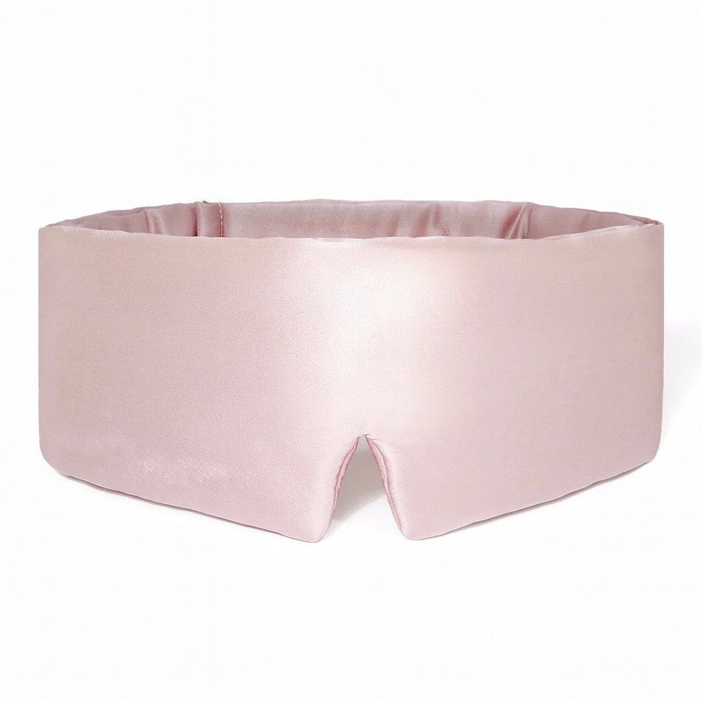 Premium Zijde Slaapmasker - Rosé Mist