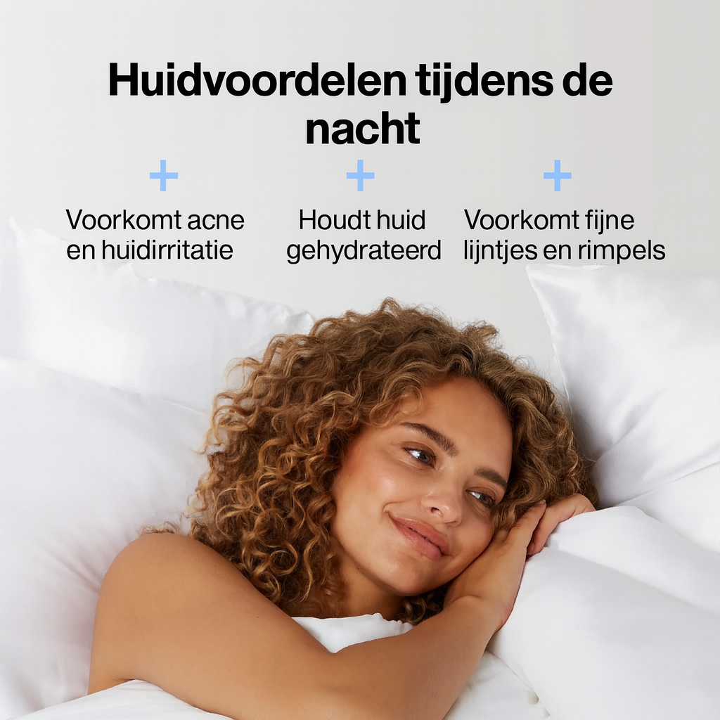 Premium Zijde Kussensloop - Pure White