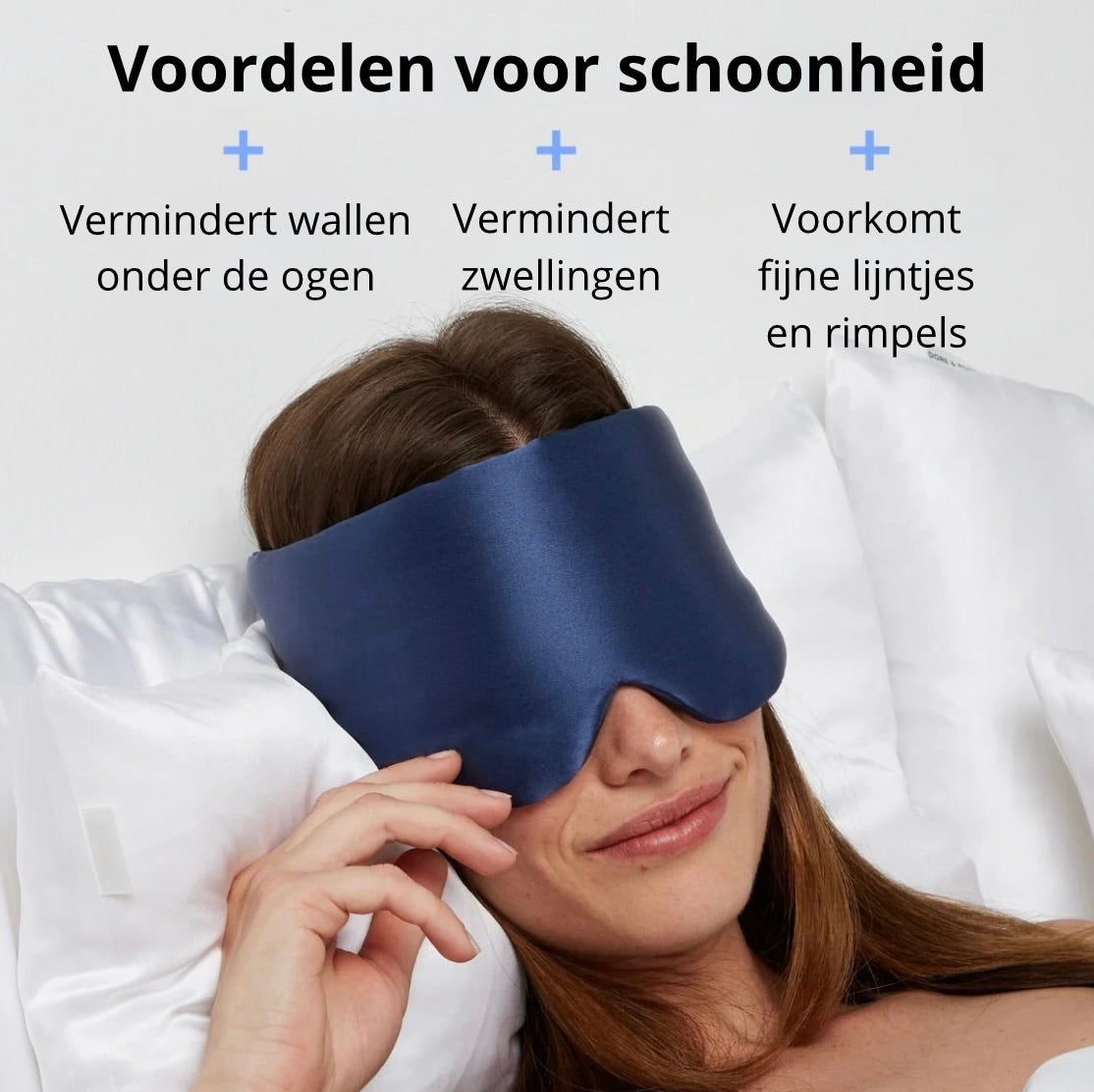Premium Zijde Slaapmasker - Royal Blue