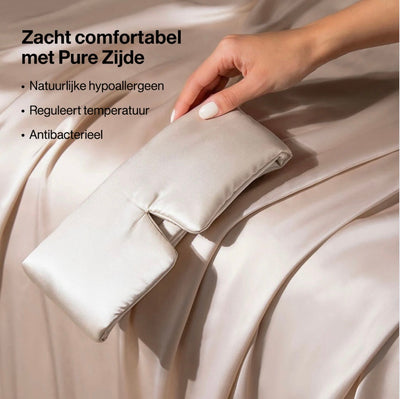 Premium Zijde Slaapmasker - Champagne