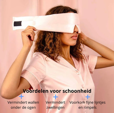 Premium Zijde Slaapmasker - Rosé Mist